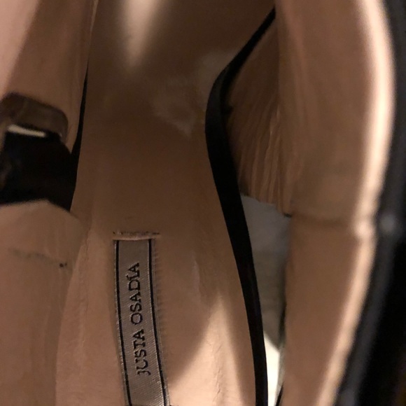 Justa Osadia peep toe block heel shoes - Picture 4 of 7